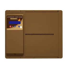 Meilleurs prix pour Ouverture automatique de la porte du poulailler avec contrôle du temps - porte du poulailler entièrement étanche (marron) YYV