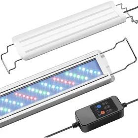 Meilleurs prix pour Éclairage Aquarium avec Cycle Auto 24/7 Rampe LED Aquarium à Spectre Complet avec Minuterie Réglage Luminosité 10 60 80cm