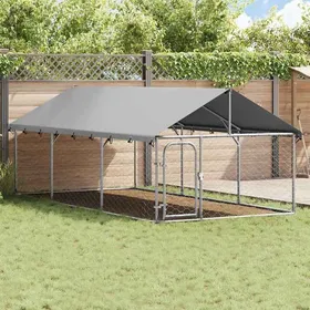 Comparer les prix de BESTLIFE Chenil extérieur avec toit 400x200x150 cmavec manuel de montage（31848011）VIDAXL