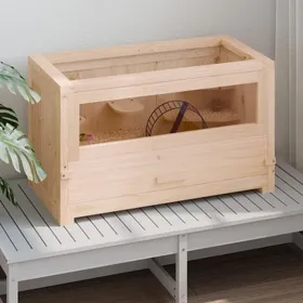 Comparer les prix de Meilleures Poulailler-Enclos-Cage à hamster 60x30x35 cm bois massif de sapin SSD7730459
