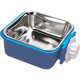 Meilleurs prix pour Gamelle suspendue 2 en 1 - Acier inoxydable amovible - Pour chiot chat lapin cochon dInde hérisson et oiseaux