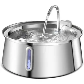 Meilleurs prix pour Fontaine eau pour chat fontaine automatique pour animaux de compagnie en acier inoxydable de 4 L avec couleurs multi FONTAINE A EAU