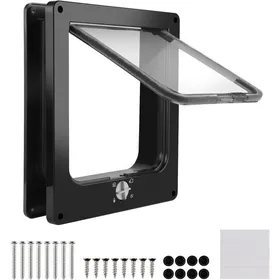 Meilleurs prix pour 1 Chatière ABS 22x19x5 5cm accès 4 directions mode verrouillage intérieur extérieur .