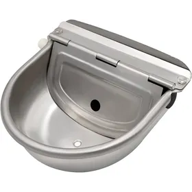 Meilleurs prix pour Abreuvoir à eau en acier inoxydable avec bouchon de vidange et valve à flotteur réglable pour cheval chien bétail chèvreetc