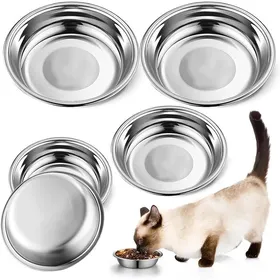 Meilleurs prix pour 5 Pièces gamelle chat inoxgamelles en acier inoxydable pour chats ou Petits Chiensgamelle inoxydable Bols Gamelles Peu