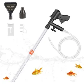 Comparer les prix de Aquarium Gravel Cleaner 3 en 1 Changeur deau Daquarium avec Bouton de Pression dair et contrôleur de débit deau