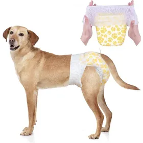 Meilleurs prix pour Couches pour chiens femelles - VETOBIOL - Lot de 10 pièces - Taille L - À enfiler - Coton doux