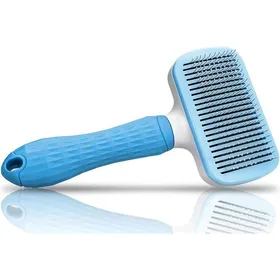 Comparer les prix de Brosse Slicker pour chiens à poils longs et courts - Brosse pour chats - Bleue