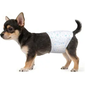 Comparer les prix de Couches jetables pour chien mâle - VETOBIOL - Super absorbantes - Anti-fuites - Taille ajustable - Confortables en coton