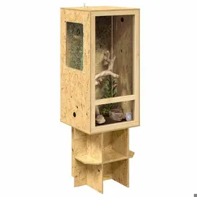 Meilleurs prix pour Terrarium rustique - vidaXL - osb - marron - 50 x 50 x 150 cm - matériau durable - entrée facile - usage intérieur hzt83r654