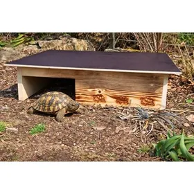 Comparer les prix de Abri pour tortue - WOID HERZ - SH13 - Pin massif 20 mm - Toit amovible - Porte coulissante verrouillable