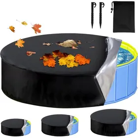 Comparer les prix de Housse de Piscine Ronde pour Chien120 * 30cmHousse de Piscine Portable pour Animal Domestiquerésistante à la poussièreHousse de