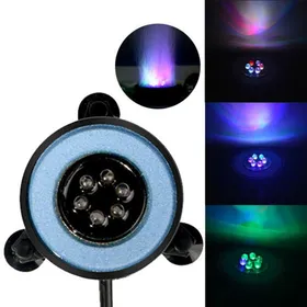 Comparer les prix de Éclairage LED pour aquarium diffuseur dair lumineux coloré lampe à bulles pour aquarium bassin et étang.