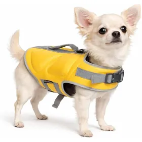 Comparer les prix de Gilet de Sauvetage Chien XS - Swimmy Jaune A:22 cm B:30-34 cm C:43-49 cm Polyester Jaune JAUNE GILET DE SAUVETAGE