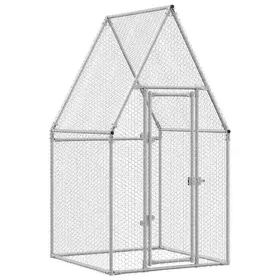 Meilleurs prix pour JILLS - Poulailler enclos cage poules dextérieur - pour poules argenté 100x100x190cm acier galvanisé OCT75555354