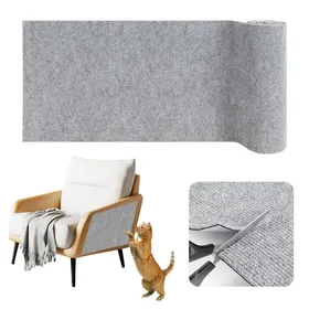 Meilleurs prix pour Tapis griffoir pour Chat adhesif Protection canapé Chat Anti Griffe protéger Les Meubles et Les Murs (Gris Gris cl HOUSSE DE CANAPE