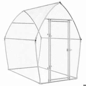 Meilleurs prix pour Meilleures Poulailler-Enclos-Cage pour poules - argenté 200x105x182 cm - acier galvanisé SSD4921366