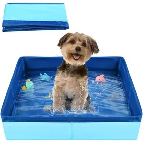 Comparer les prix de Pliable Piscines Chats & Chien Petits et Grands Pataugeoire Pliable pour Bain Jeux deau et Rangement 50x10cm