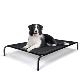 Meilleurs prix pour Nobleza - Lit Chien Surélevé Lit Surelever Pour Chien Lit de Camp pour Chiens Chats 124x90x20CM