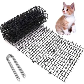 Comparer les prix de Alovez 200 28 cm Tapis anti-chat pour chat Tapis répulsif pour chat Répulsif pour chat en plastique avec 8 piquets Filet barbelé p