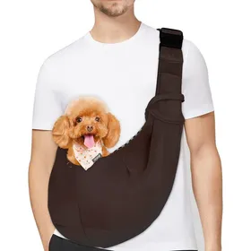 Comparer les prix de 1 Sac de transport pour chien réversible bandoulière réglable crochet de sécurité coton polyester jusquà 5kg .