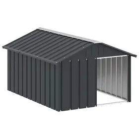 Meilleurs prix pour @FRENCH Haute qualité] Luxueux Niche pour chien porte verrouillable - Anthracite 1165x153x815cm - Acier galvanisé 899960