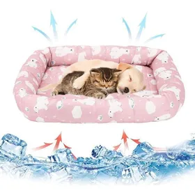 Comparer les prix de Tapis Rafraîchissant Auto-refroidissant 55x43cm pour Chat Chien & Petits Animaux – Non Toxique & Résistant