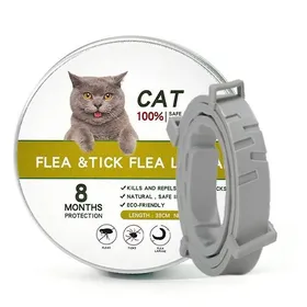 Comparer les prix de 38cm Collier Vermifuge Pour Animaux De Compagnie Réglable Anti Puce Tique