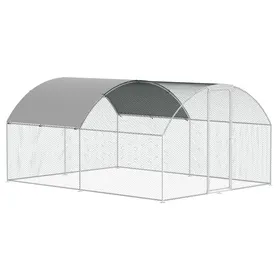 Meilleurs prix pour Lospitch Enclos poulailler grillagé 3x4 M avec porte latérale et toit dôme 12 m² toit voûté POULAILLER