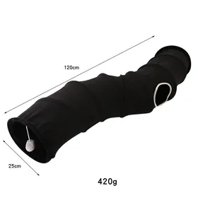 Meilleurs prix pour Tunnel pour chat pliable - Phoesky - Forme de S - 124 cm de longueur - 26 cm de diamètre - Cachette interactive