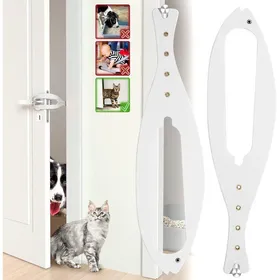 Meilleurs prix pour Bloque-porte Animaux 2pcs Adjustable 6.3-15cm Barrière Chat Nourriture Litière
