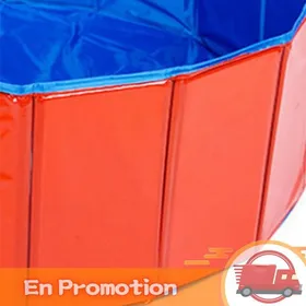 Meilleurs prix pour zerone Piscine pliante Piscine Ronde Pliable pour Chien Piscine Portable pour Enfants Facile à et à jeux flotteur