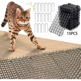 Meilleurs prix pour Tapis Répulsif Anti Chat et Chien 15 Pièces avec Pics – Extérieur/Intérieur