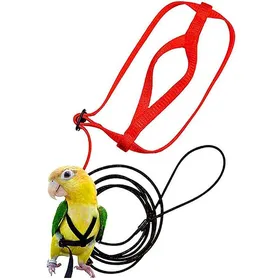 Comparer les prix de Harnais oiseau reglable anti-morsure  pour perroquet cacatoes perruche  taille S  avec laisse