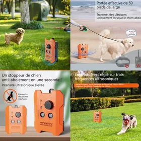 Comparer les prix de Dispositif anti aboiement 3 vitesses 10  - TCHOUPIN -  mètres portée efficace de dog barking control device bouchon anti-aboiement