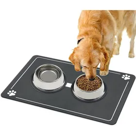 Comparer les prix de Tapis Gamelle Chien Chat Super AbsorbantTapis de Nourriture pour Animaux à Séchage RapideAntidérapant pour Chien et Chat 40x60cm