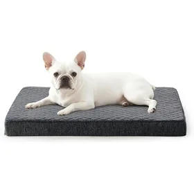 Meilleurs prix pour Panier orthopédique pour chien petit 58 x 44 x 75 cm - coussin mousse à mémoire de forme housse lavable base antidérapante gris