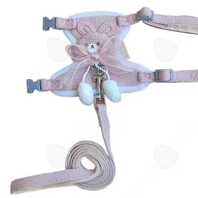 Comparer les prix de C Harnais chien Tour de poitrine34 à 44 cm Tour de cou 26 à 33 cm Convient aux chats et aux chiens pesant entre 5 et 15 kg Laisse