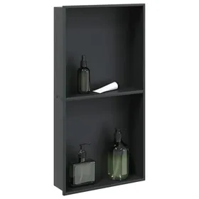 Comparer les prix de (ON SALE)Niche de Douche - Niche Salle de Bain noir mat 32x62x9 cm acier inoxydable EU660532
