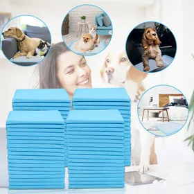 Comparer les prix de Riossad Tapis pour chiots,Couches Super Absorbantes pour Animaux,Tapis Éducateur pour Chiots (40pcs 60x60CM) ALESE