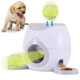 Meilleurs prix pour Lanceur De Balle De Chien De Compagnie À Un Ou Deux Tennis Lanceur  Machine De Récompense De Nourriture YYV