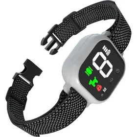 Comparer les prix de Collier anti-aboiement automatique modes son vibration choc IP67 rechargeable tous chiens blanc