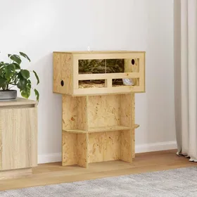 Meilleurs prix pour Base de terrarium Vidaxl OSB 60 x 30 x 50 cm marron avec étagère autoportante