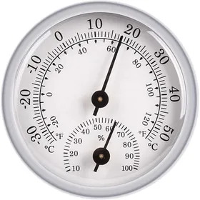Comparer les prix de Hygromètre Thermomètre Analogique pour Intérieur/Extérieur - Mesure Humidité et Température - Blanc