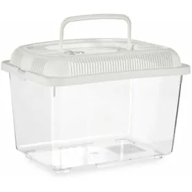 Comparer les prix de Bocal à poisson Avec poignée Moyen Blanc Plastique 3 L 17 x 16 x 24 cm (12 Unités)