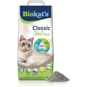 Meilleurs prix pour Classic Fresh 3In1 Parfum Printemps-Litière Pour Chats Agglomérante Avec Grains De 3 Tailles Différentes-1 Sac (1 À 10 L)