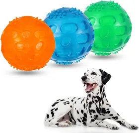 Comparer les prix de Lot de 3 balles à mâcher pour chien, jouets pour animaux domestiques, balles couinantes, jouets pour chien, jouets pour animaux de