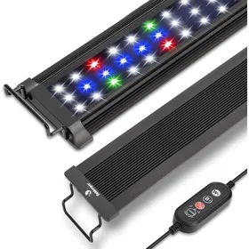 Meilleurs prix pour Eclairage LED Aquarium 55W - Spectre Complet - 10 Niveaux Luminosité - Mode 24/7 - Support Rétractable - 105-130c MIROIR ELECTRIQUE