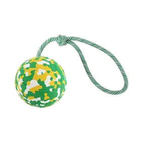 Meilleurs prix pour Balle interactive pour chien - Phoesky - Élastique - Biodégradable - 7 couleurs - Anneau de traction - Caoutchouc - 7 cm