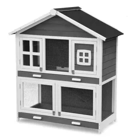 Comparer les prix de Cage Clapier Enclos pour lapins Extérieur et intérieur en bois 115 x 60 x 118 cm. Modele Oscar